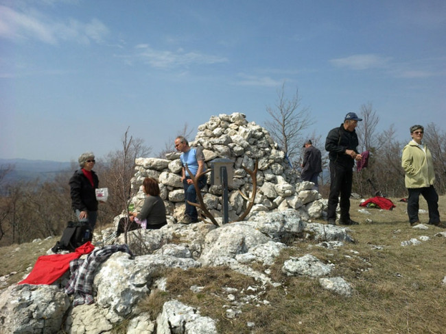 Žig ukleščen med rogovje na Kršičevcu